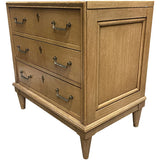 25" Unfinished 3 Drawer Vintage Single Nightstand #08902