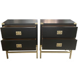 26.5" Finished 2 Drawer Hickory Manufacturing Co. Vintage Nightstand Set of 2 #08935