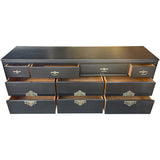 71.5" Unfinished 10 Drawer Vintage Dresser #08852