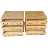 25" Unfinished 3 Drawer American Of Martinsville Vintage Nightstand Set of 2 #08922