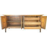 72" Unfinished 4 Door White Fine Furniture Vintage Buffet #08920