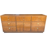 72" Unfinished 2 Door 7 Drawer Vintage Buffet #08924