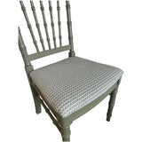 46.5" Finished 4 Drawer 1 Chair Vintage Bamboo Style Desk #08814