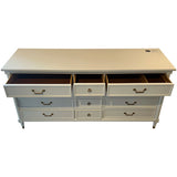 68" Finished 9 Drawer Vintage Dresser #08816