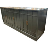 72" Finished 6 Door Drexel Vintage Buffet Marble Top #08773