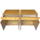 24.5" Unfinished 1 Drawer 2 Door Hickory Manufacturing Co. Vintage Nightstand Set of 2 #08893