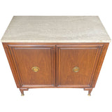 34.25" Unfinished 2 Door Vintage Marble Top Buffet #08849