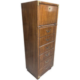 20.5" Unfinished 6 Drawer 1 Door Vintage Tallboy #08936