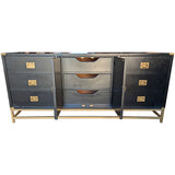 76" Unfinished 2 Door 6 Drawer Hickory Manufacturing Co. Vintage Buffet #08943