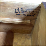 75" Unfinished 2 Door 6 Drawer White Fine Furniture Vintage Buffet #08865