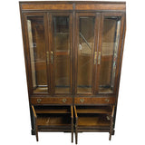 56" Unfinished 8 Door 2 Drawer Vintage Hutch #08844