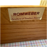 74.5" Unfinished 9 Drawer Romweber Vintage Marble Top Dresser #08887