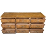 70.5" Unfinished 9 Drawer Drexel Vintage Dresser #08900