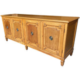 81.5" Unfinished 4 Door Baker Furniture Vintage Buffet #08831