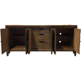 74" Unfinished 6 Door Century Vintage Buffet #08977