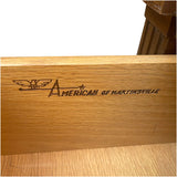 60" Unfinished 6 Drawer American Of Martinsville Vintage Dresser #08996