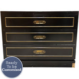 36" Unfinished 3 Drawer Vintage Dresser #08807