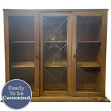 50" Unfinished 2 Door Vintage Hutch #08787