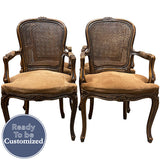 22" Unfinished Vintage Chair Set of 4 #08928