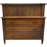 43" Unfinished 3 Drawer 2 Door Vintage Tallboy #08120