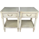 18" Unfinished 1 Drawer Kent Coffey Vintage Nightstand Set of 2 #08897