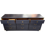 70.5" Finished 9 Drawer Vintage Dresser #08835