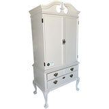 37" Unfinished 2 Door 2 Drawer Vintage Hutch #08439