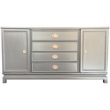 62" Finished 4 Drawer 2 Door American Of Martinsville Vintage Buffet #08595