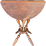 24'' Unfinished Vintage Dining Table Foldable #08973