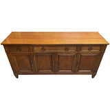 66" Unfinished 4 Door 3 Drawer Kindel Vintage Buffet #08816