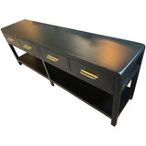 80" Finished 4 Drawer Vintage Console #08831