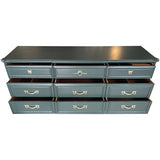 72" Finished 9 Drawer Vintage Henredon Dresser #08862