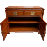 42"-54" Unfinished 2 Door 2 Drawer Vintage Bar Cart #08837