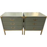 26.5" Finished 3 Drawer Drexel Vintage Side Table Set of 2 #08789