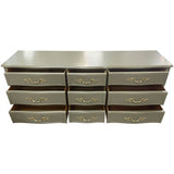 75" Finished 9 Drawer Davis Vintage Dresser #08311