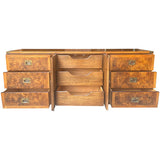 76" Unfinished 2 Door 6 Drawer Vintage Buffet #08873