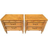 25" Unfinished 2 Drawer American Of Martinsville Vintage Nightstand Set of 2 #08877