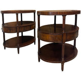 26.25" Unfinished 1 Drawer Vintage Side Table Set of 2 #09029