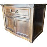 26" Unfinished 1 Drawer 2 Door Vintage Single Nightstand #08957
