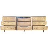 84" Unfinished 2 Door 6 Drawer American Of Martinsville Vintage Buffet #08899