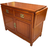 42"-54" Unfinished 2 Door 2 Drawer Vintage Bar Cart #08837