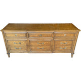 72" Unfinished 9 Drawer Vintage Henredon Dresser #08862