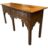 58" Unfinished 2 Drawer Henredon Vintage Console Table #08881