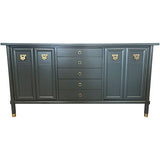 64" Finished 2 Door 5 Drawer Vintage Buffet #08896