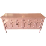 72" Finished Ashland Gloss 4 Door Vintage Buffet #08826