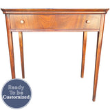 30" Unfinished 1 Drawer Vintage Console Table #08987