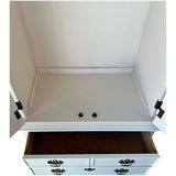 37" Unfinished 2 Door 2 Drawer Vintage Hutch #08439