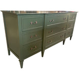 70" Finished 9 Drawer Drexel Vintage Dresser #08721