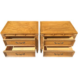 25" Unfinished 2 Drawer American Of Martinsville Vintage Nightstand Set of 2 #08877
