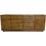 77" Unfinished 2 Door 10 Drawer Drexel Vintage Buffet #08795